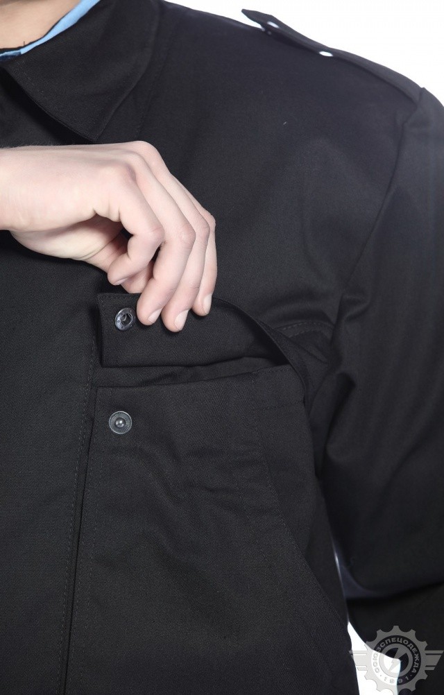 61513 Костюм "Страйк" летний черный  Одежда для охранных структур  размер 44-46/158-164 Спецодежда  - Вид №10