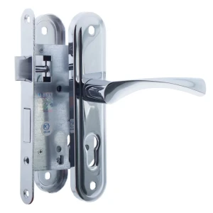 Замок врезной Apecs 1623, с ручками, сталь, цвет хром