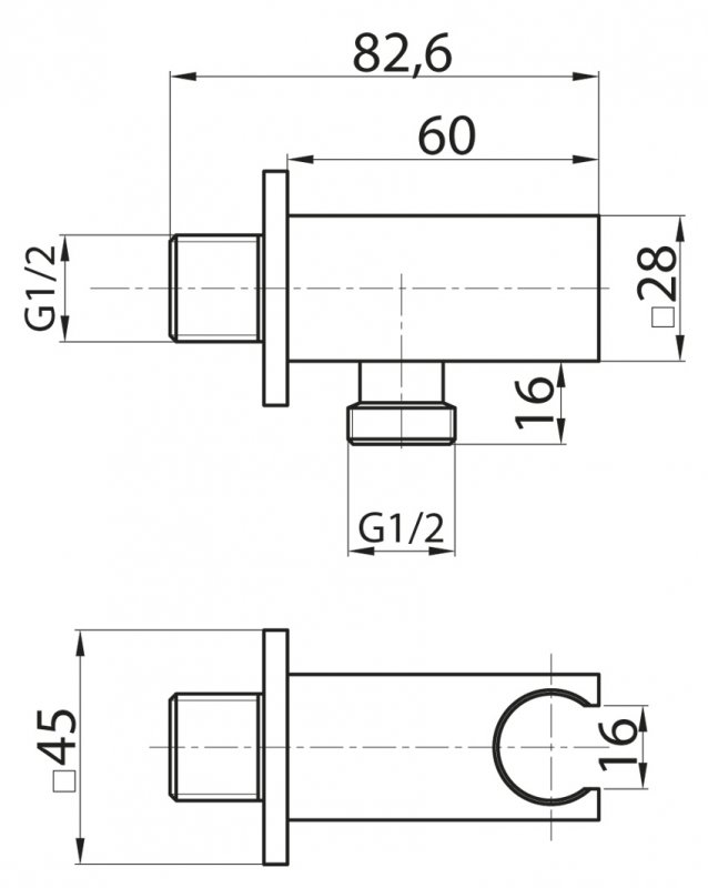 Штуцер с держателем Cezares CZR-AI12-01 ARTICOLI VARI - Вид №1