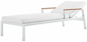 GANDIABLASCO Лежащий лежак из термолакированного алюминия с подлокотниками Timeless