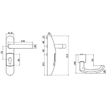 Trioving JPM3000 дверная ручка антипаника LK01-21