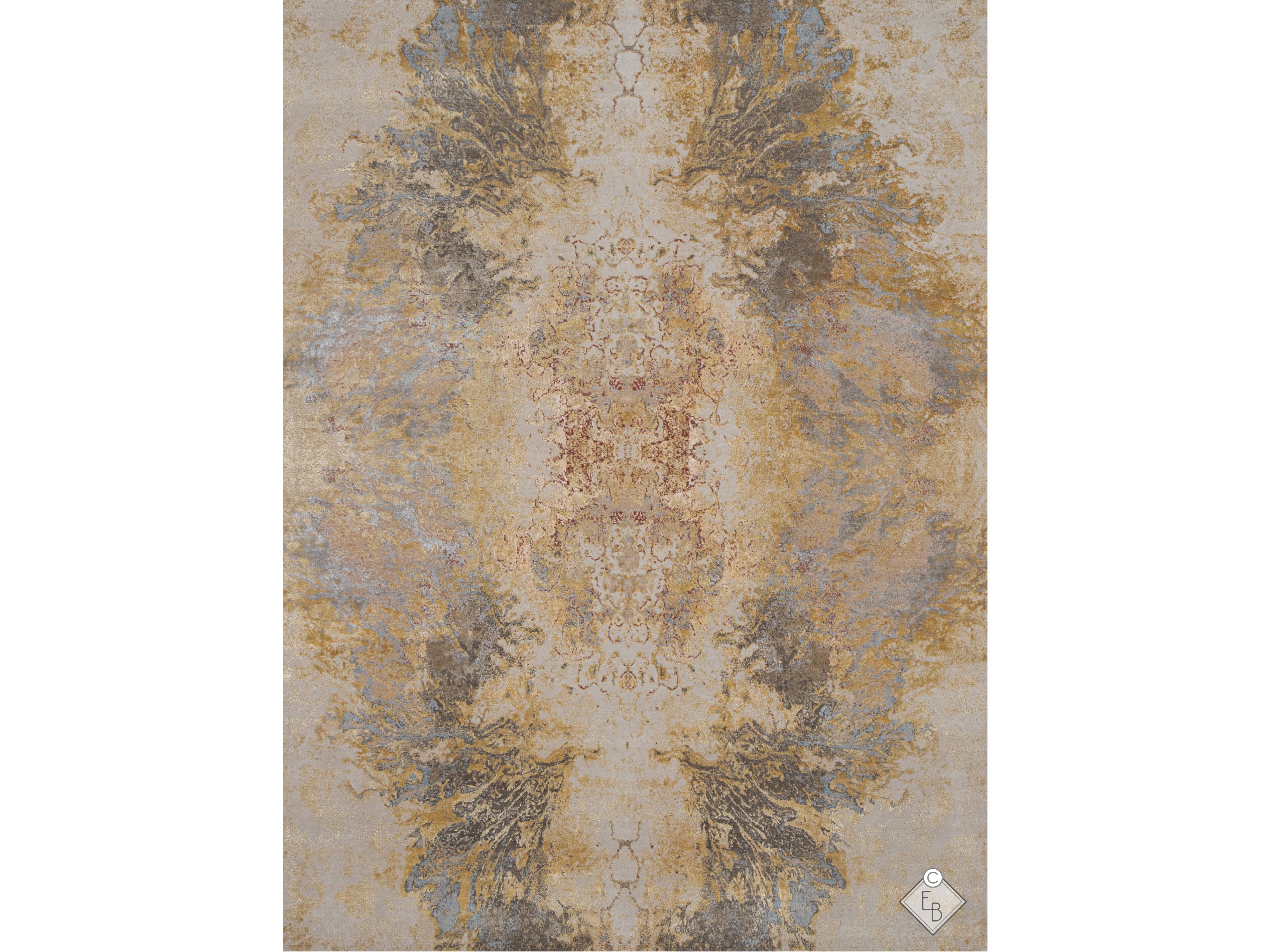 Прямоугольный ковер из бамбукового шелка и шерсти Edition Bougainville Inspiration ARCH-00113357