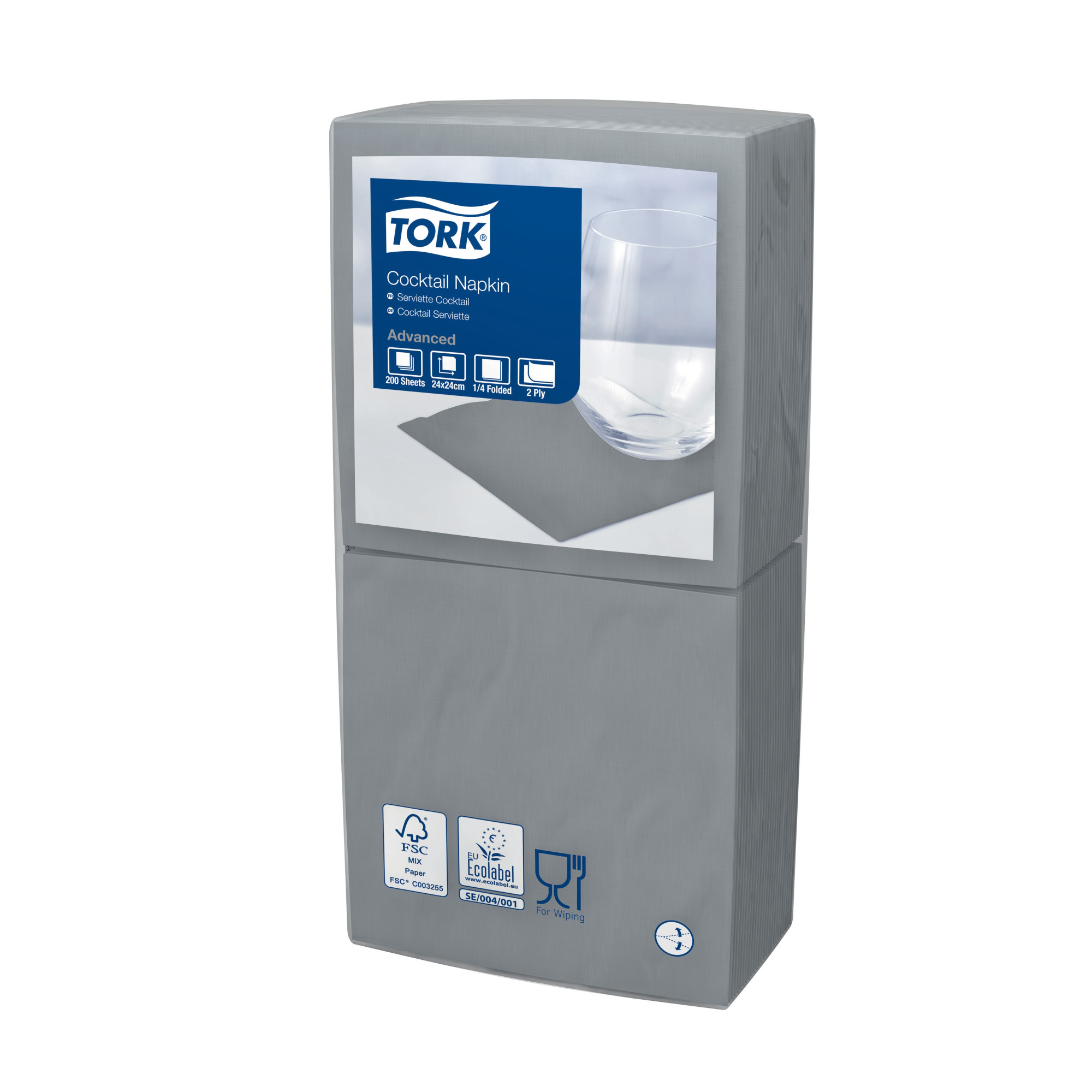 47783239 Серая коктейльная салфетка Tork 
