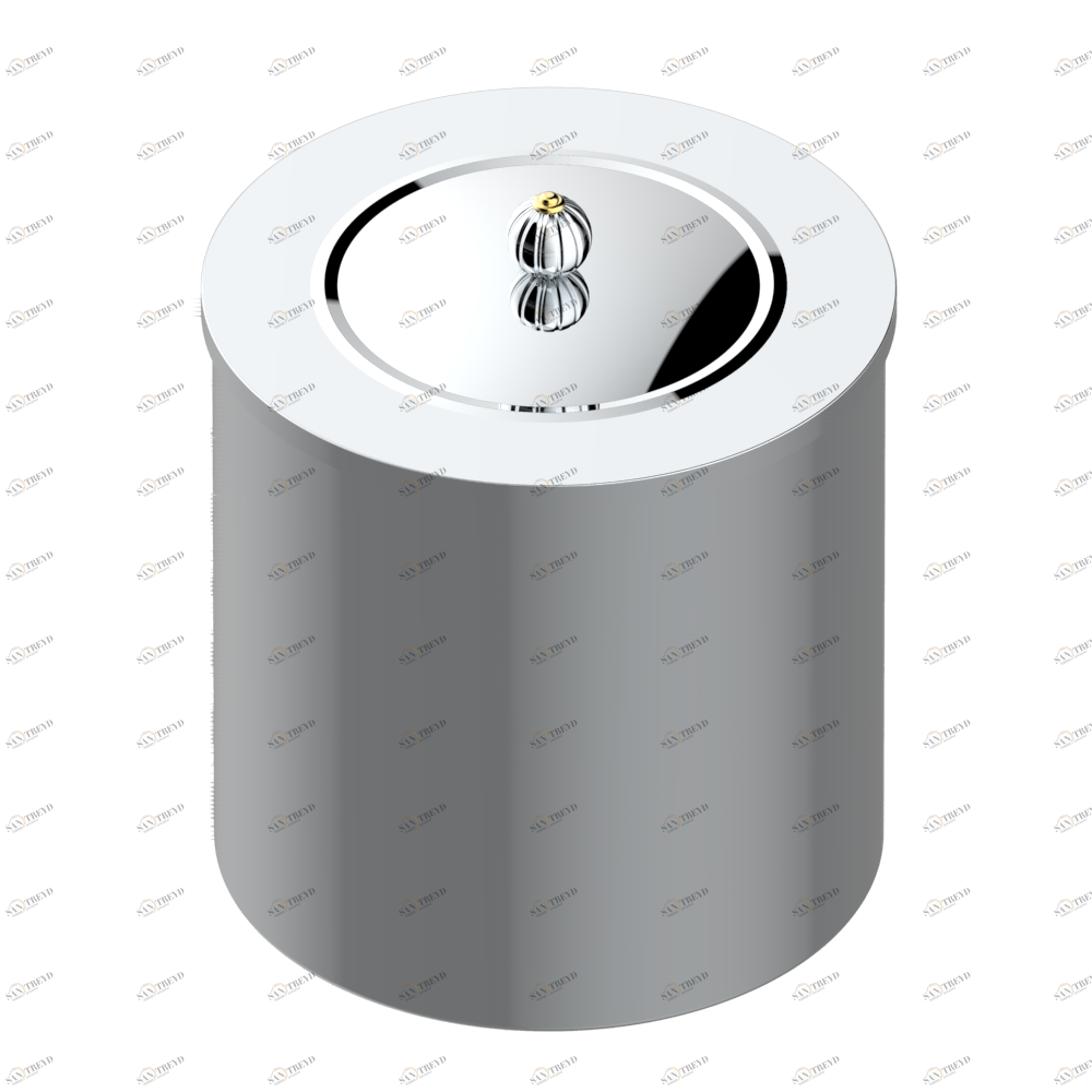 A8B-712CL WASTE BASKET WITH COVER Diameter : 200 mm Thg-paris Vogue аметист Хром/золото A8B-712CL CAT.A