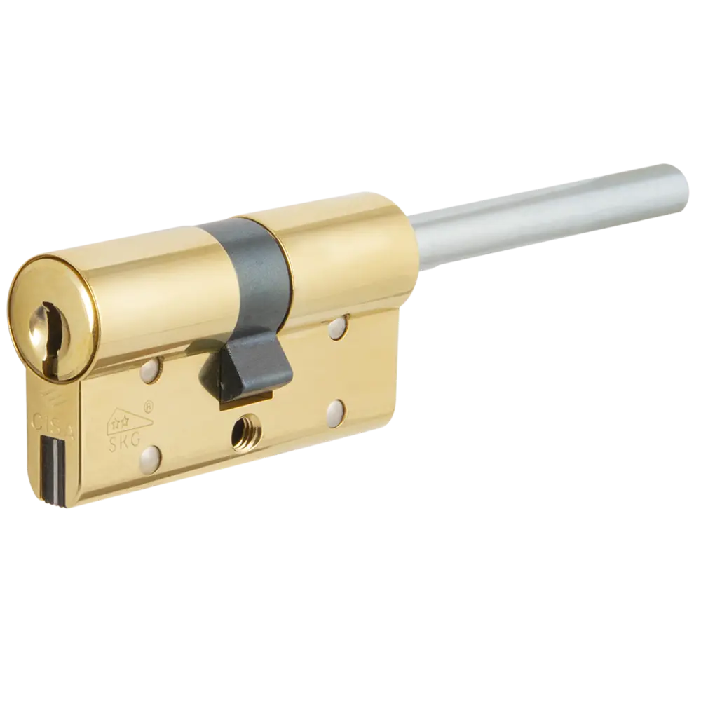 Цилиндр Cisa RS3 OL3S7-12.66, 35x10x25 мм, ключ/шток, цвет латунь, без вертушки STLM-2149370