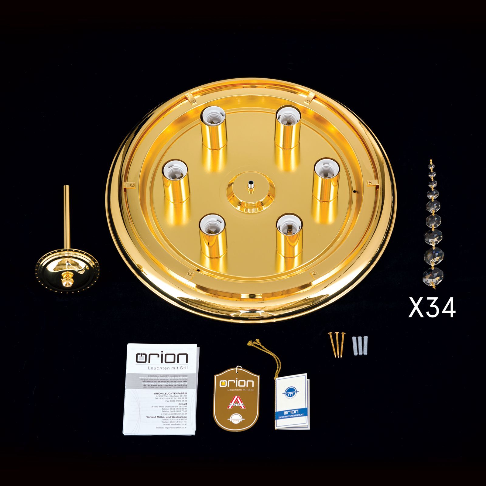 Потолочный светильник с кристаллами Orion Plafond ARCH-00109574 - Вид №46