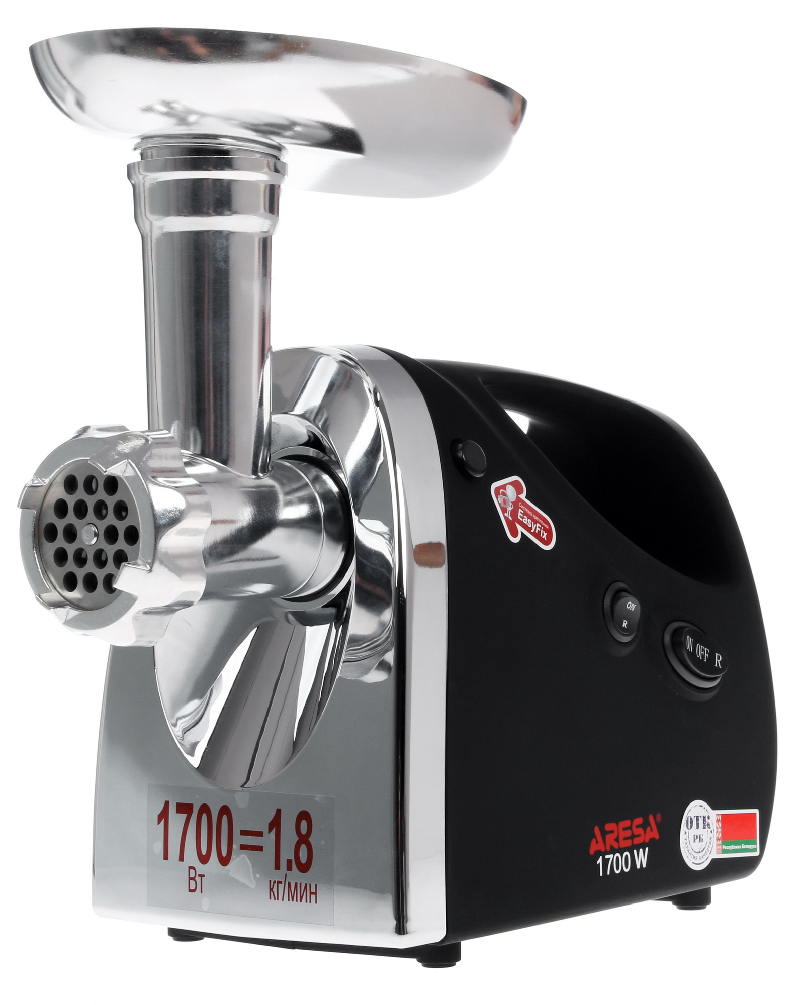 1106825 Мясорубка электрическая Aresa AR-2102 черный STDN-0058574 - Вид №1
