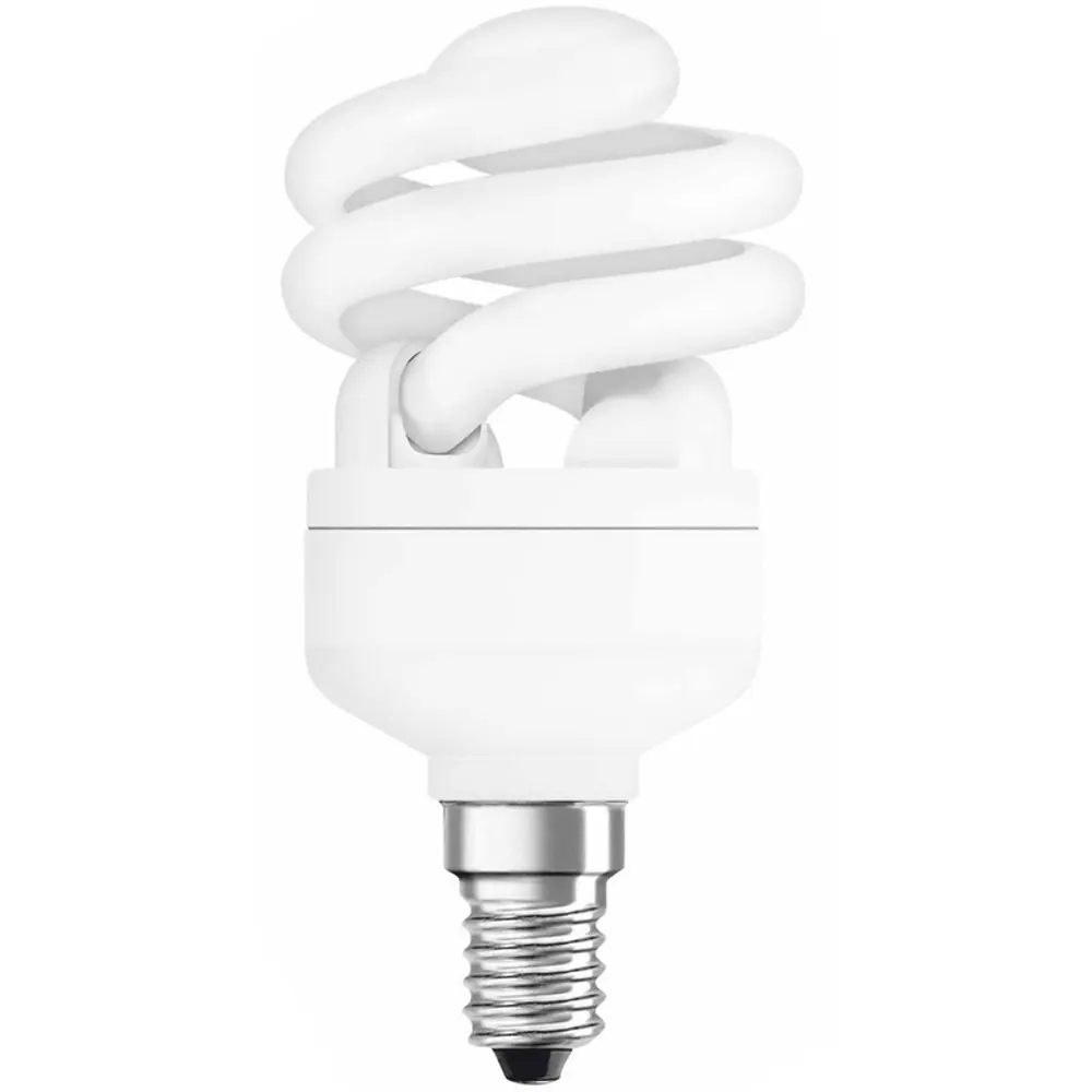 Лампа энергосберегающая Osram спираль E14 11 Вт свет тёплый белый 13528154 STLM-2101587 