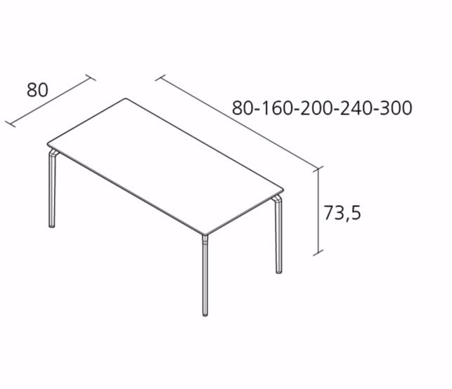 Alias Прямоугольный стол Tec sun-id-1451979 - Вид №3