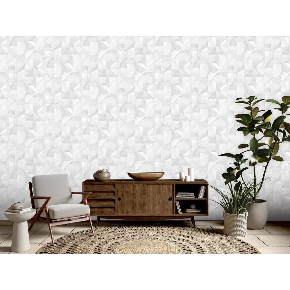 Обои флизелиновые Ateliero Cubus светло-серые 1.06 м AT88194-17 STLM-2008628 - Вид №3