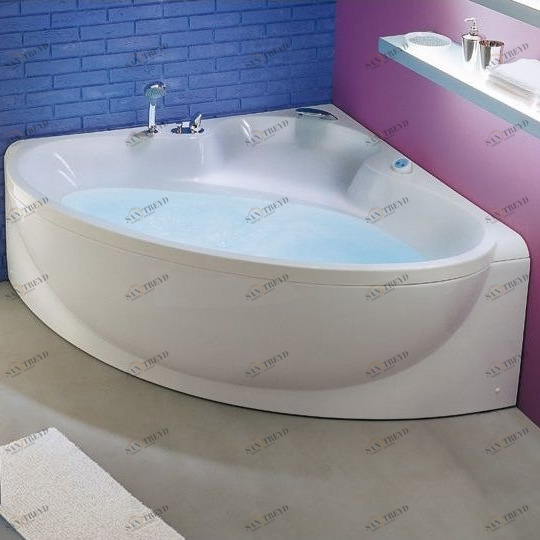 Ванна угловая с аэромассажем Margo 135 см Karolitalia BLUBLEUMARGOBLUAIR