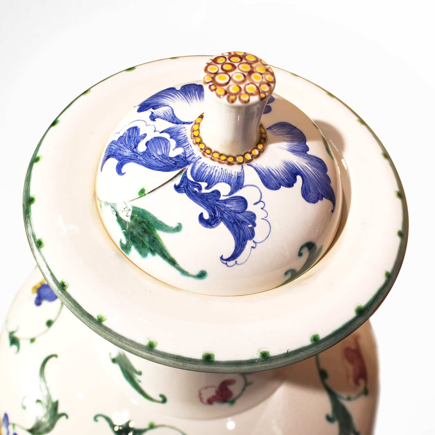 Ваза в авторском исполнении художника Анны Грушко (Абрамцево) PROVANSFAIENCE sun-id-994477 - Вид №1