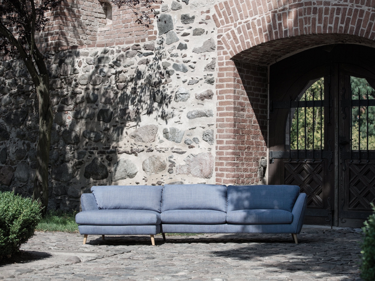 Диван угловой голубой 163 см Stella SITS ДИЗАЙНЕРСКИЕ, STELLA 192361 Голубой  - Вид №7