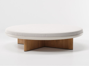 Ткань круглый сад пуфик