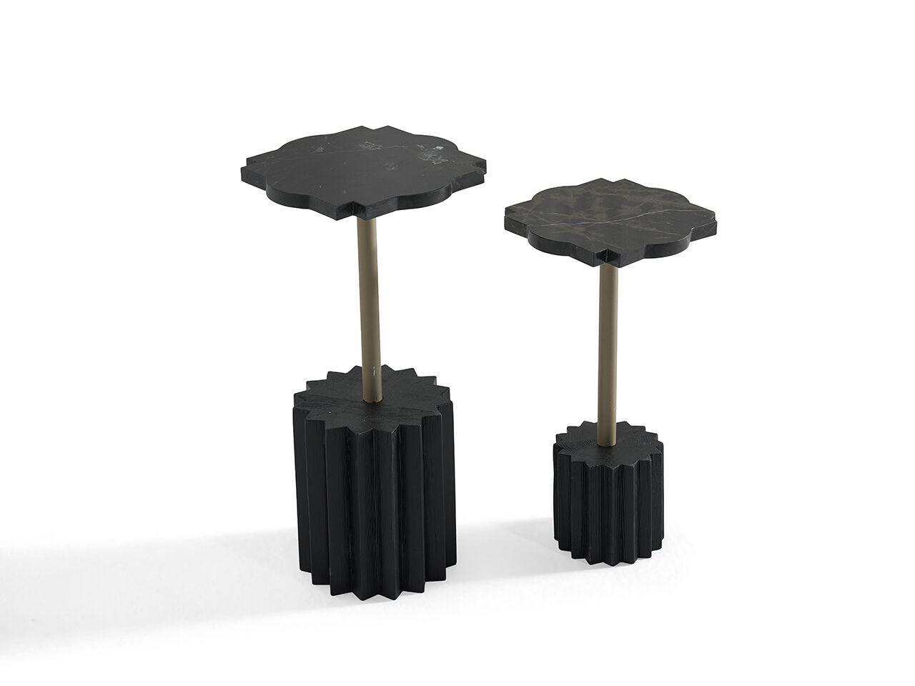 Высокий деревянный журнальный столик с мраморной столешницей NDESIGN Ezora ARCH-00065096 - Вид №1