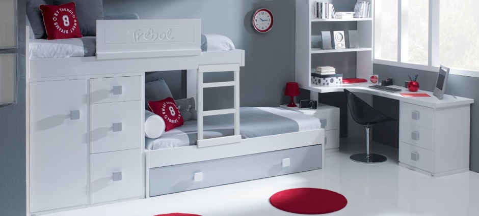 001104 Двухъярусная кровать Trebol Linea Santreyd