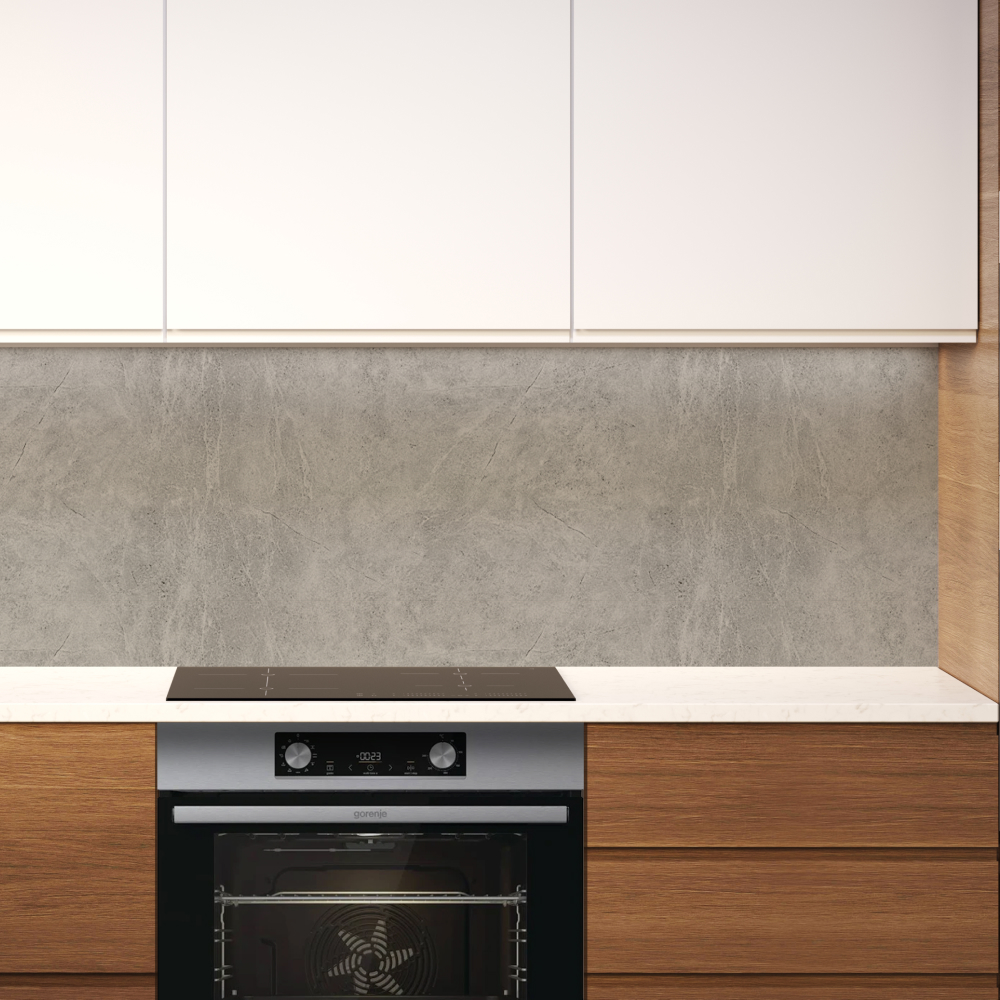 Кухонный фартук АБС Серый шёлк (600*3000*1,5мм) Stella Standart STSR-963 - Вид №1