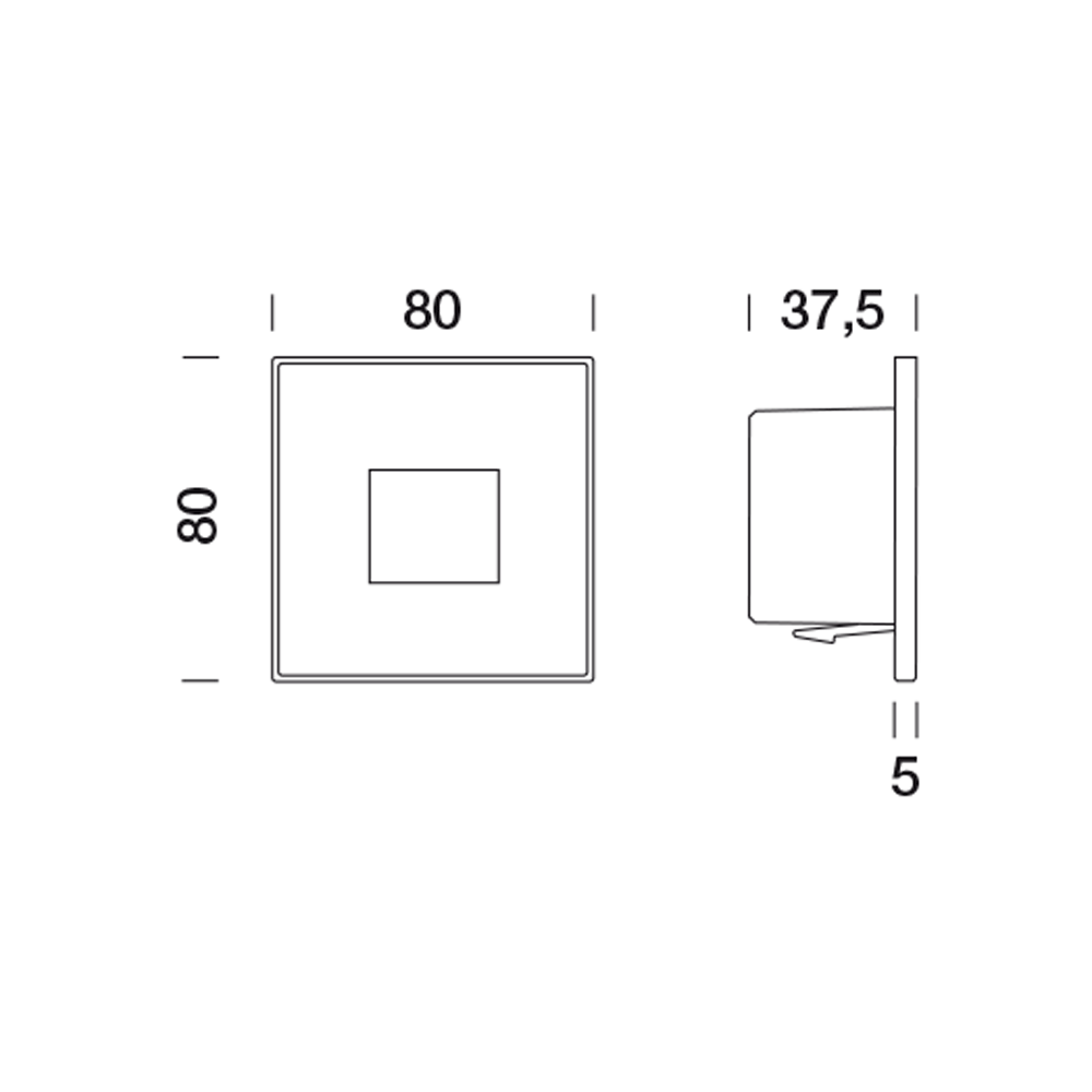 5002896 Светильник встраиваемая в стену / Наружнее освещение Platek SPY SMALL  SPY SMALL - LED 2700K diffuse  - Вид №6