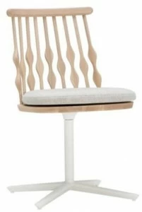 Andreu World Вращающееся кресло из бука с 4-мя спицами Nub Si1451