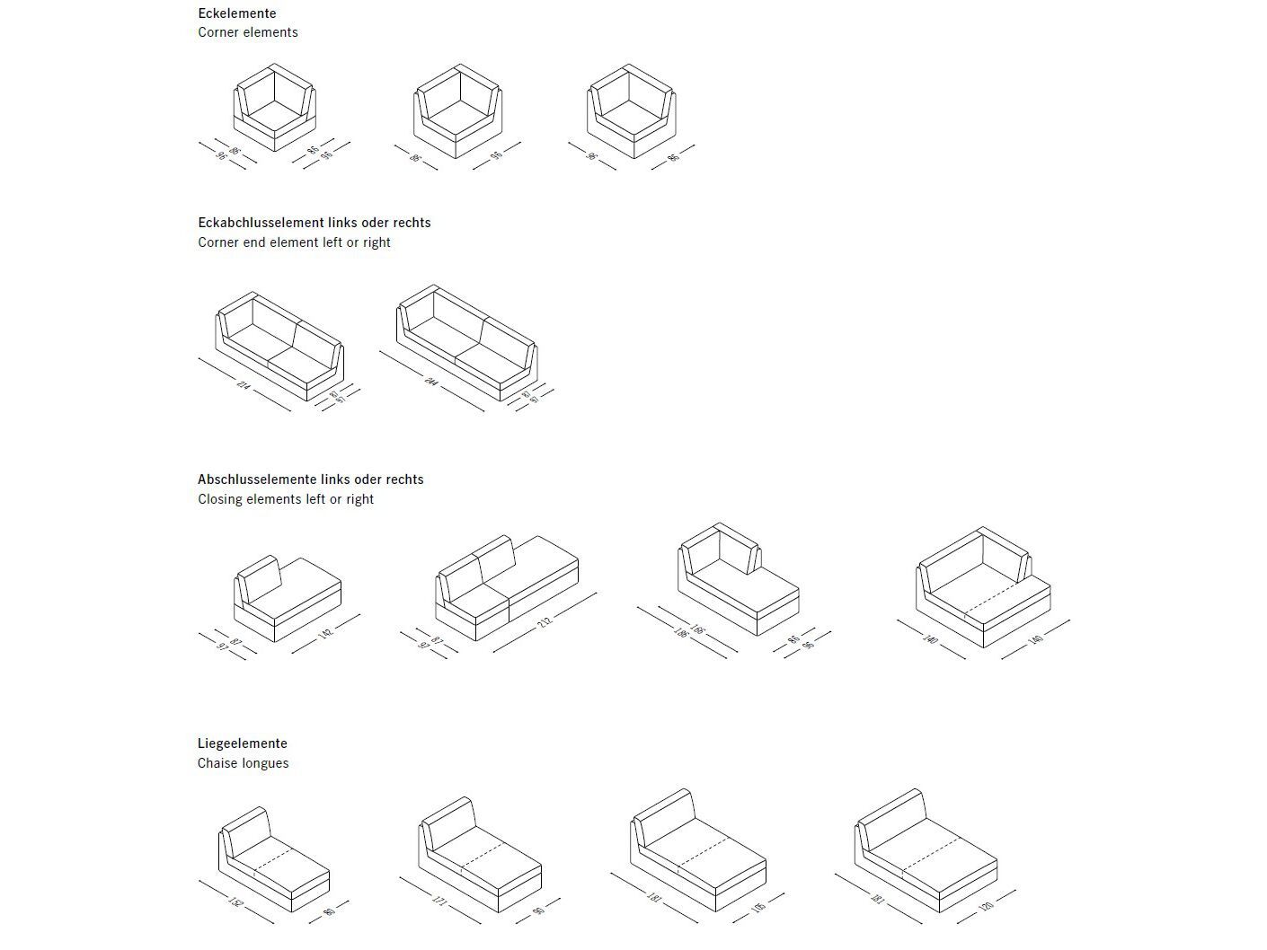 Угловой диван из ткани COR Conseta ARCH-00078951 - Вид №6