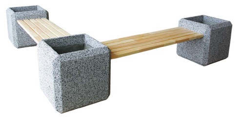 11523 БАРБАРА ДАБЛ, скамья из бетона LAB.Space 