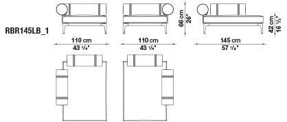 B&B Italia Outdoor 2-местный тканевый садовый диван Ribes sun-id-1372306 - Вид №23