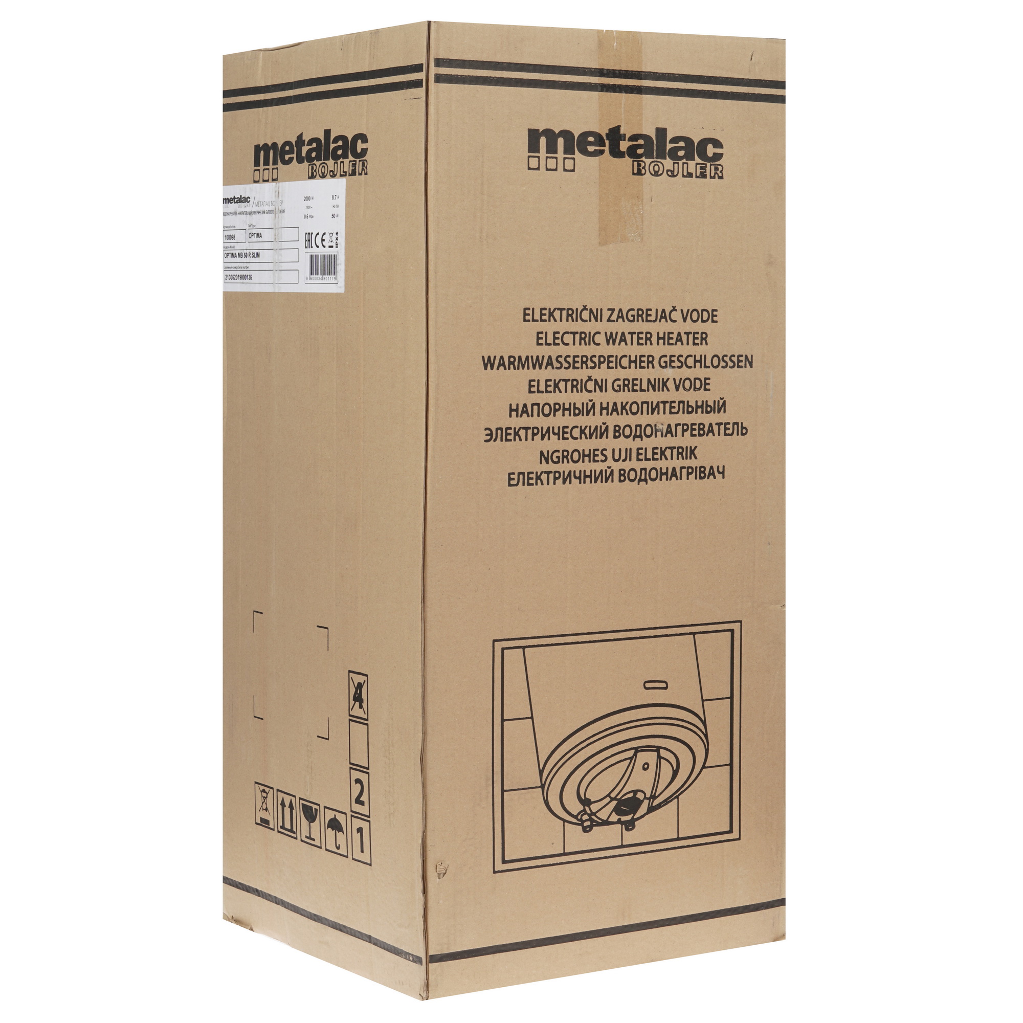 1202291 Водонагреватель электрический Metalac OPTIMA MB 50 Slim R STDN-0024049 - Вид №5