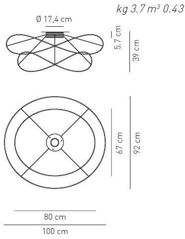 AXOLIGHT Светодиодный потолочный светильник Hoops sun-id-1376170 - Вид №4