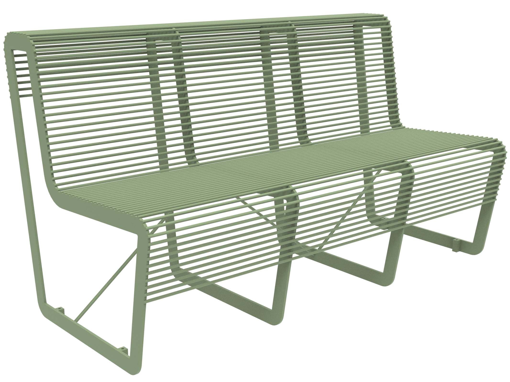 Оцинкованная стальная скамья со спинкой Lazzari Light ARCH-00099033 - Вид №11