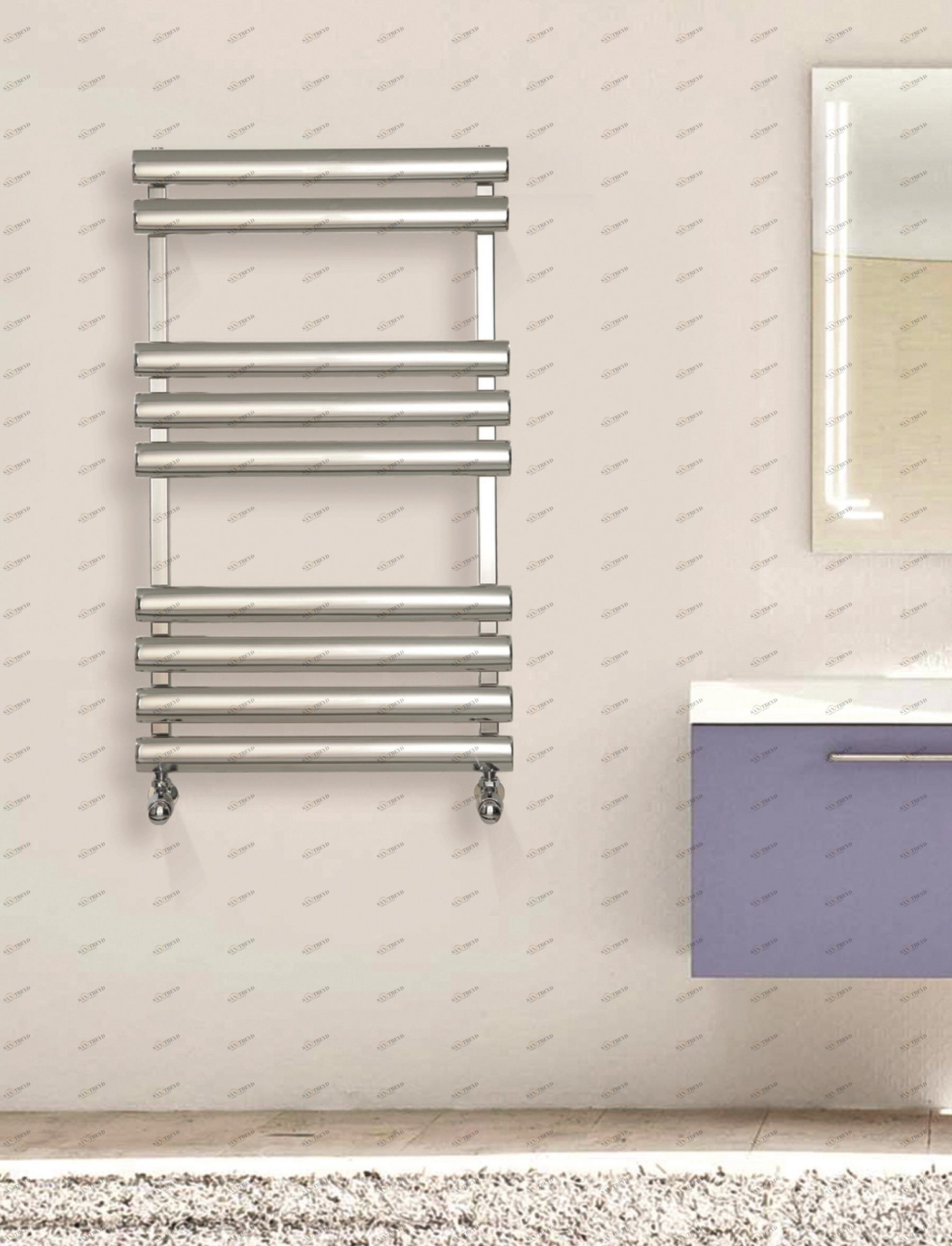 Полотенцесушитель Hammam MARS Stainless steel  комбинированный; электрический или водяной Сталь 