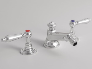 Смеситель для биде с 3 отверстиями для пола с поворотным горлышком