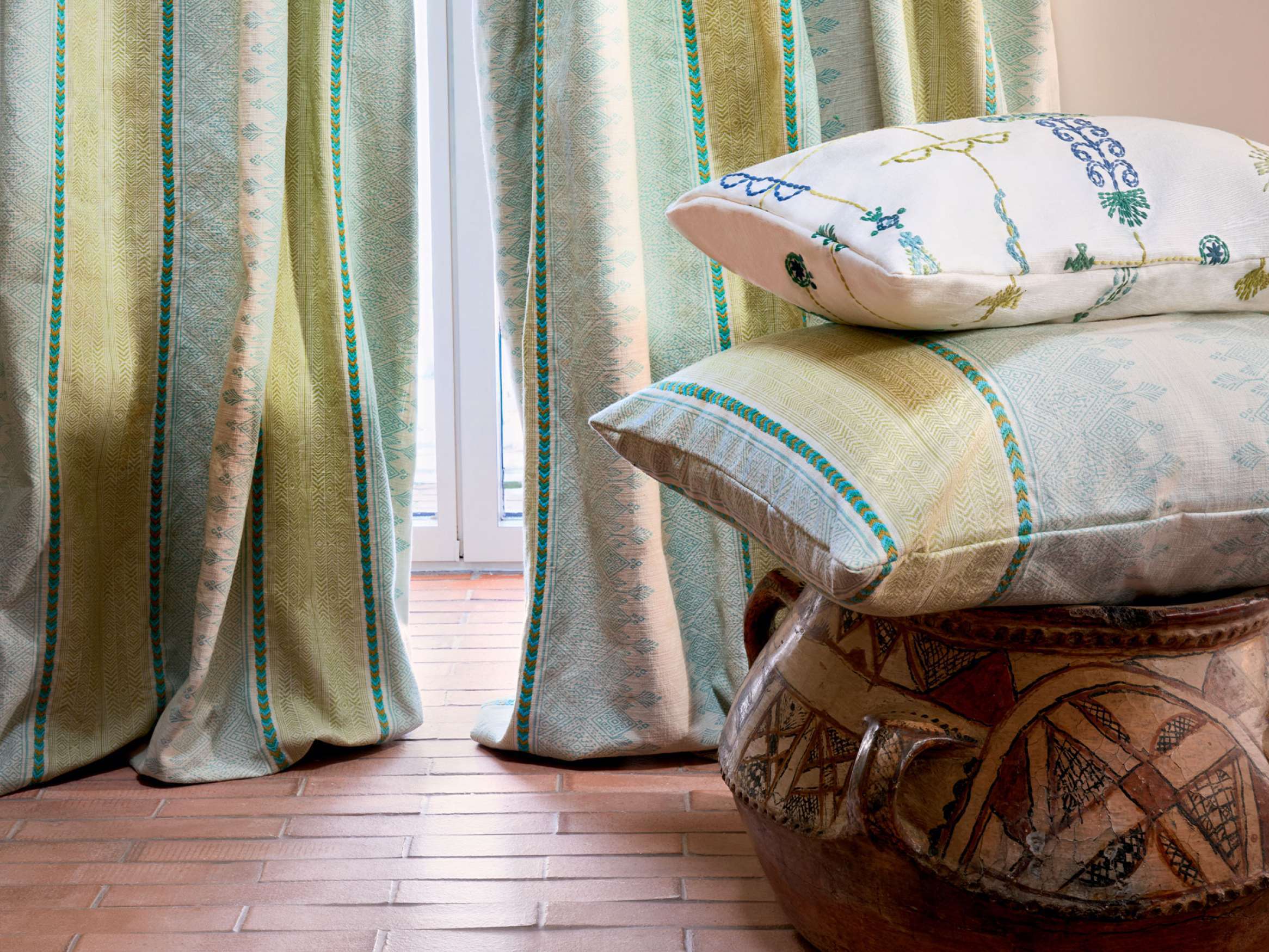 Хлопчатобумажная ткань для штор Élitis Menara ARCH-00099924 - Вид №1