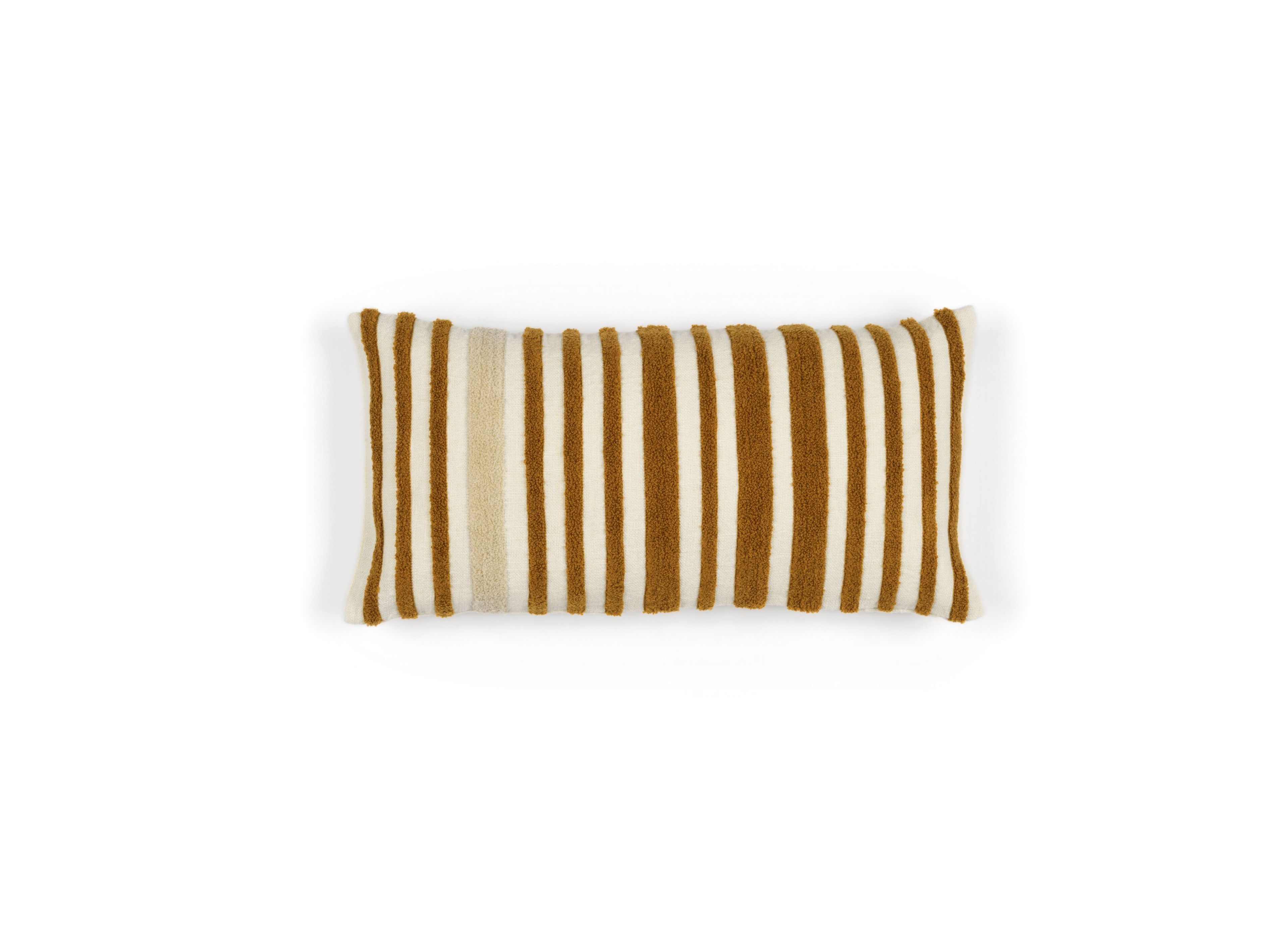 Льняная прямоугольная вышитая полосатая подушка Élitis MONTERREY ARCH-00115529 - Вид №2