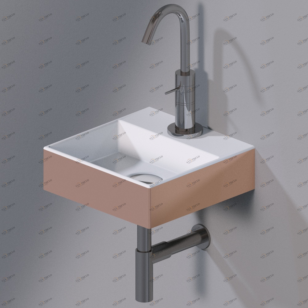 L318T0R1V1.257 Подвесная раковина настенная прямоугольная A. e T. Italia ACQUAFREDDA AeT ITALIA