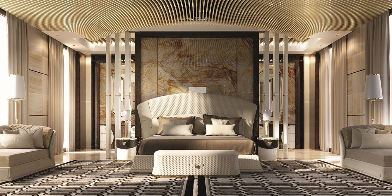 Прикроватная тумбочка с ящиками для отеля Turri ARCH-00128591 - Вид №1