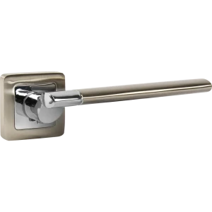 Ручка дверная на розетке Galaxy XM SN/CP3, цвет хром