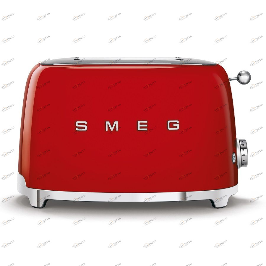 Тостер Smeg на 2 ломтика, красный TSF01RDEU