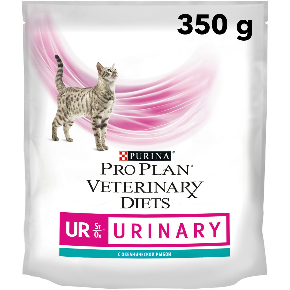 ПР0033154 Корм для кошек Veterinary Diets UR St/Ox при болезни нижних отделов мочевыводящих путей, океаническая рыба сух. 350г Pro Plan 