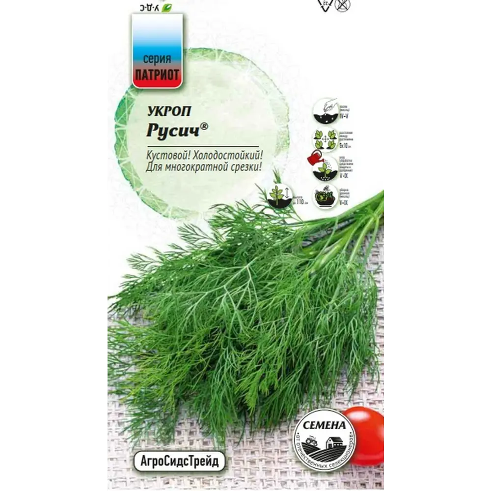 Семена зелени Агросидстрейд Патриот укроп Русич STLM-2082992 - Вид №2