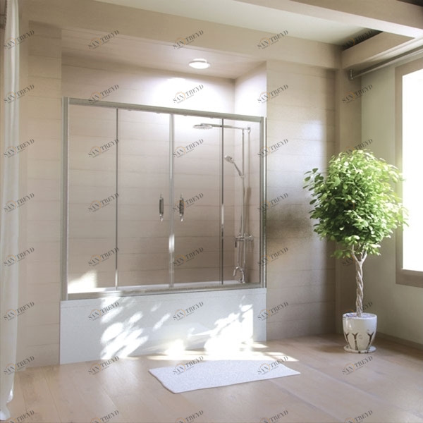 150X150GV501 Душевое ограждения на борт вынны GUTEWETTER Германия Slim