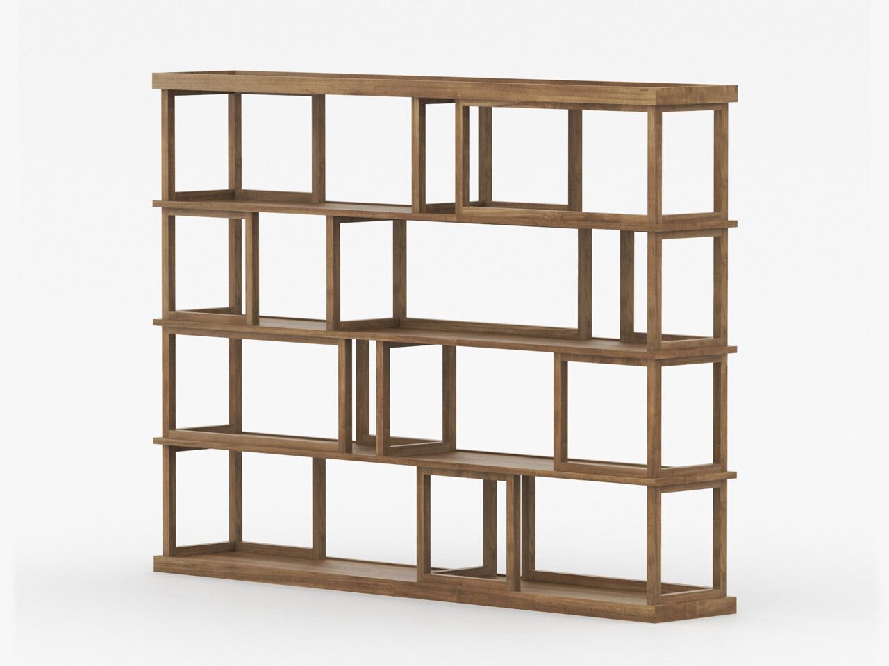 Самонесущий книжный шкаф из массива дерева Air Division HDB ARCH-00006450 - Вид №2