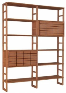 Morelato Модульный открытый книжный шкаф из вишневого дерева Zero Art. fs3412993