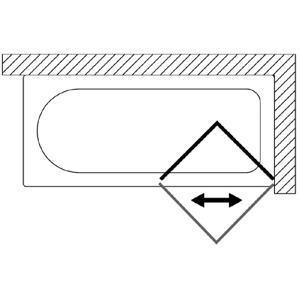 42358 Душевое ограждения на борт вынны Samo Италия Bath Screens - Вид №1