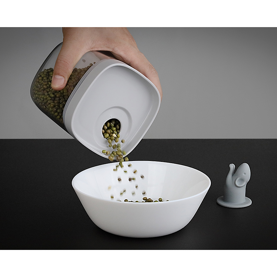 QL10345-CL-GY Контейнер для пищевых продуктов lucky mouse 0,6 л Qualy  - Вид №8