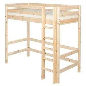 Кровать Flexa Classic высокая с прямой лестницей, лакированная, 190 см