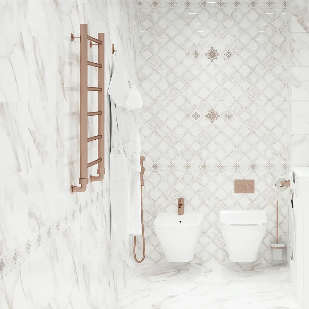 Плитка напольная Calacatta Gold 40x40 см 1.6 м² цвет белый 82719251 STLM-2208471 Santreyd