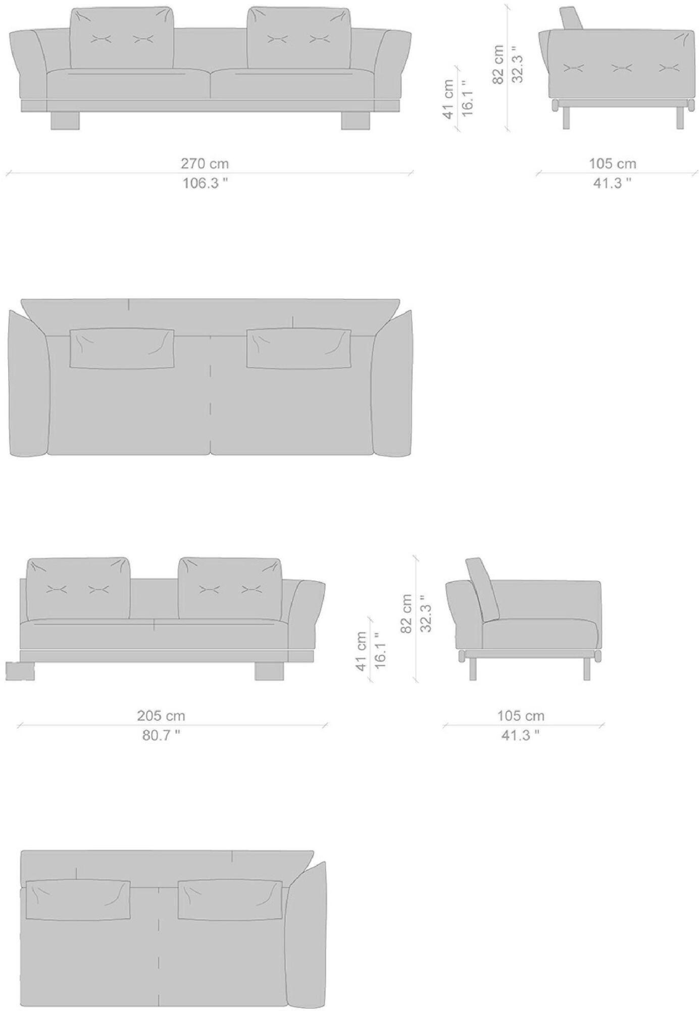 Cassina Модульный модульный диван со съемным чехлом Sengu sun-id-1463927 - Вид №3