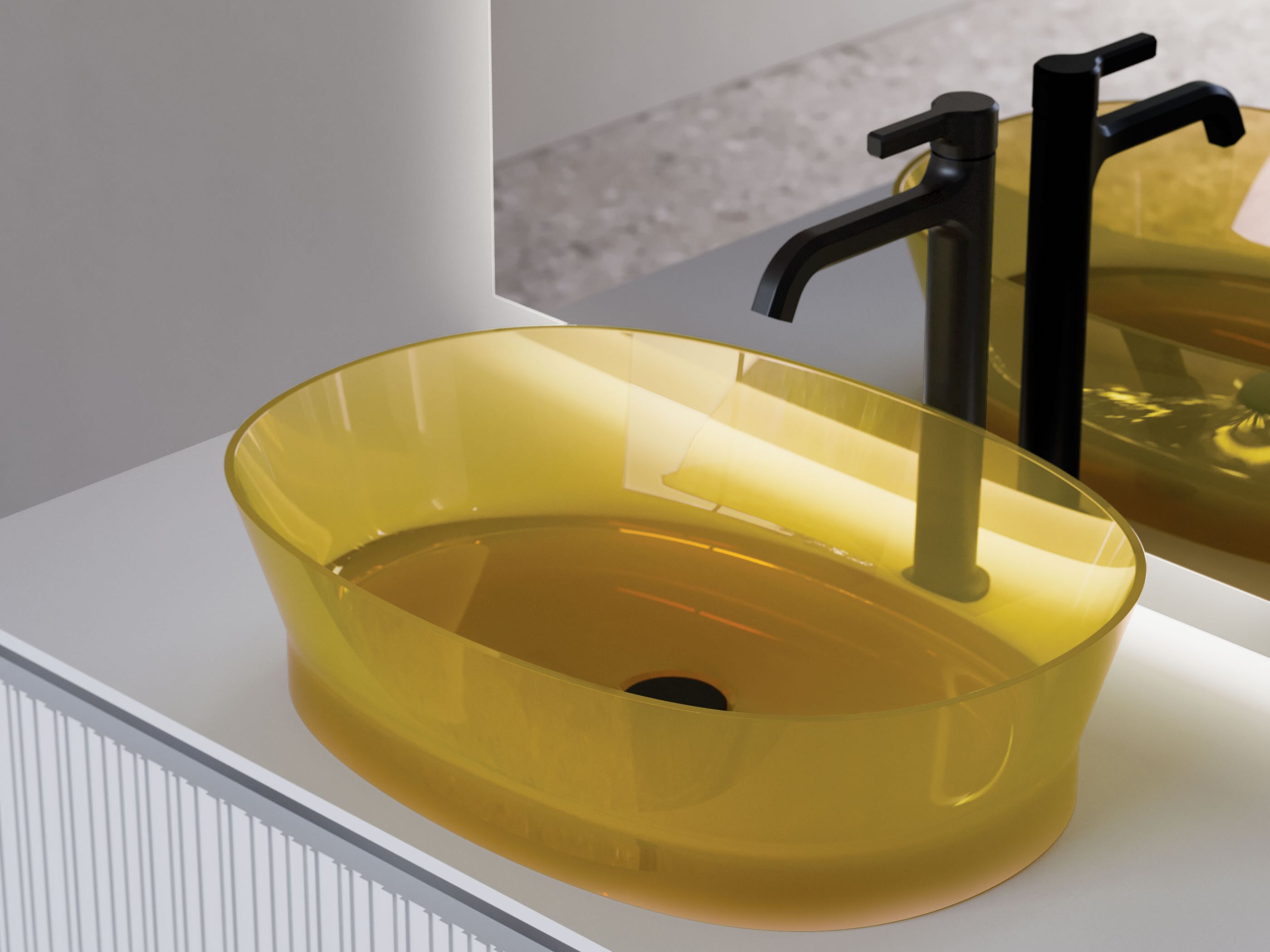 Овальная столешница из Хромалита DISENIA Habe ARCH-00046872 - Вид №1