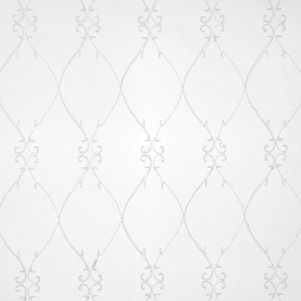 Тюль на ленте «Вышивка», 250x260 см, орнамент, цвет белый AMORE MIO STLM-2149423 - Вид №2
