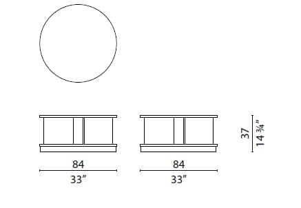 Низкий деревянный журнальный столик CAPPELLINI COMBI CENTER ARCH-00118389 - Вид №2